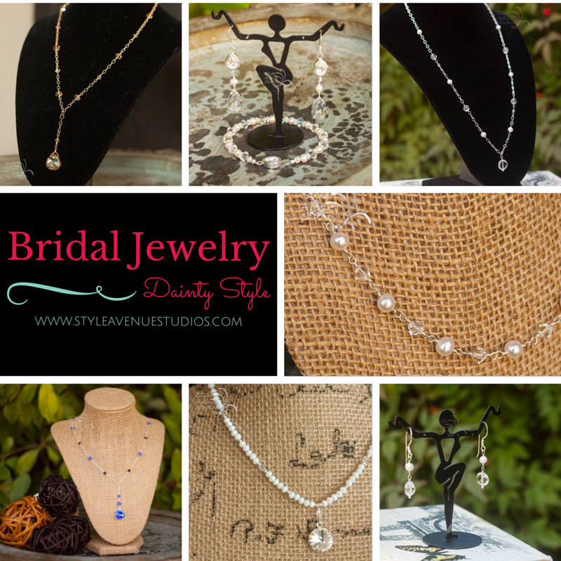 delicate, dainty, bridal jewelry, wedding jewelry