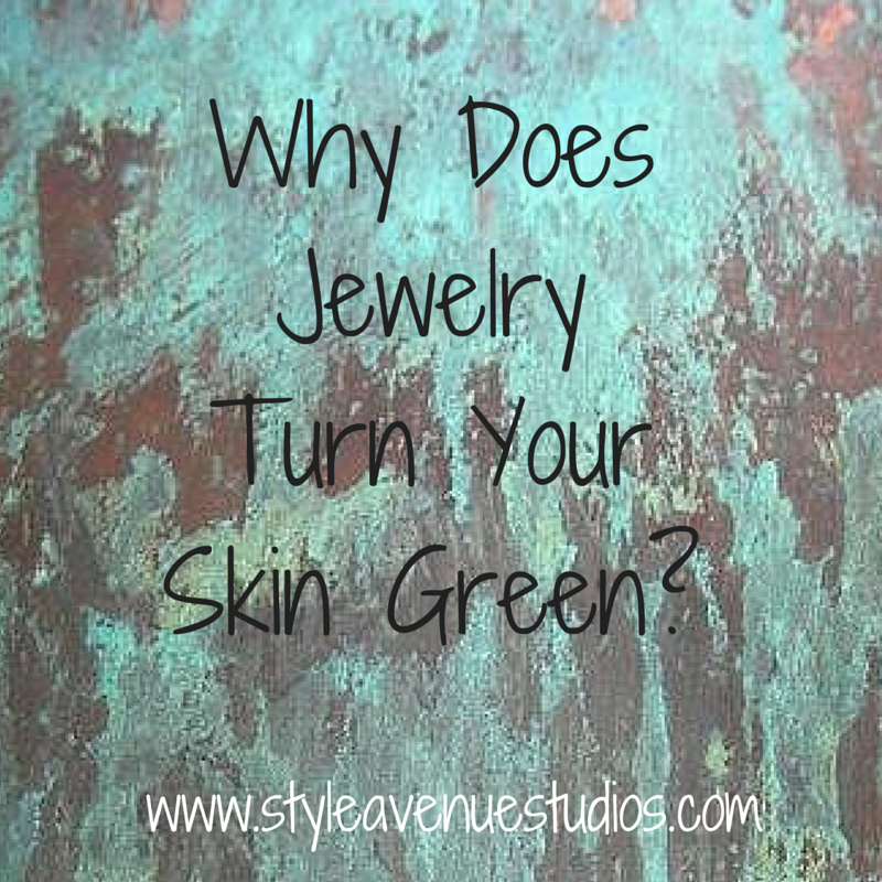 copper jewelry, green finger,