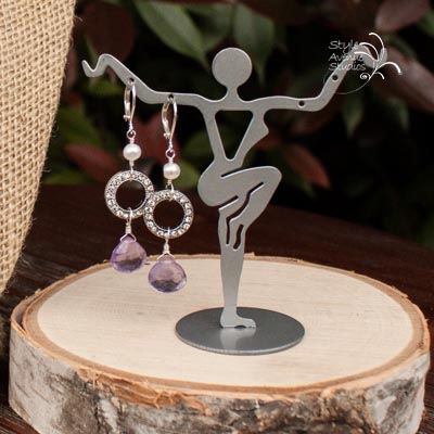 Pink Amethyst Earrings