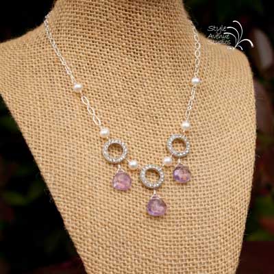 Pink Amethyst Necklace