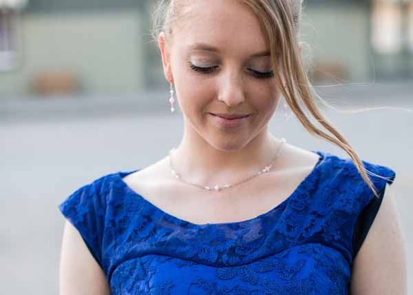 Blush Crystals Bridesmaid Jewelry