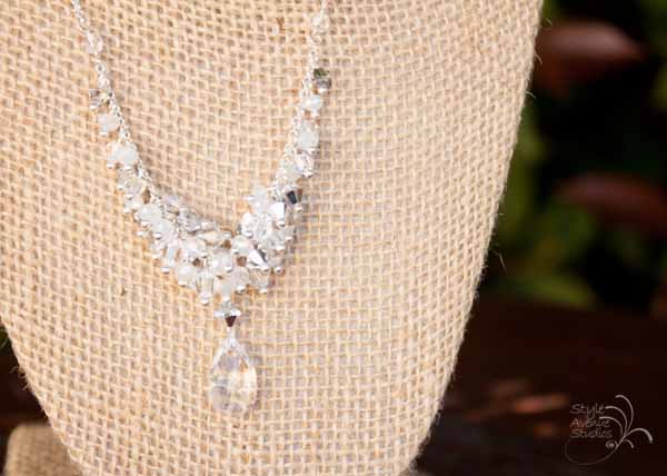 Handmade Bridal Jewelry Silver and Crystal