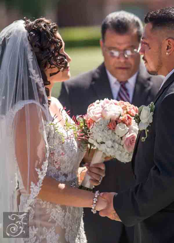 Rose gold bridal bracelet