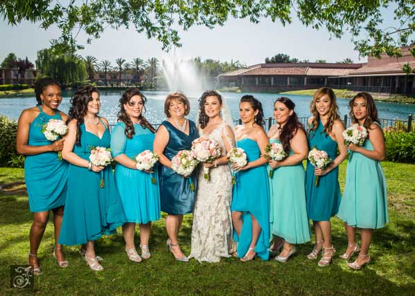 Teal Ombre Bridesmaid Jewelry