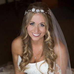 Bridal flexible crystal hair vine