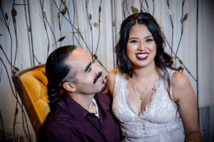 bride with layered bridal necklaces